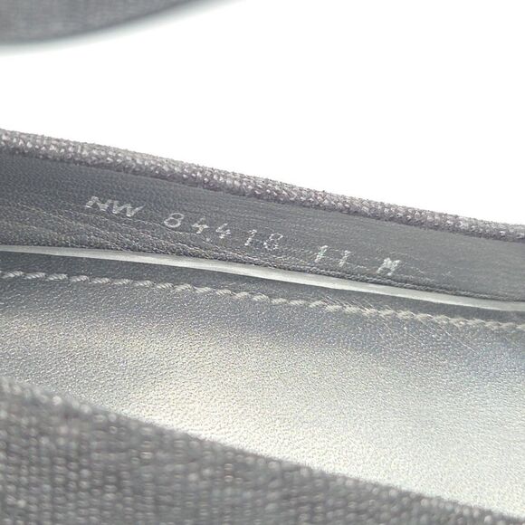 Stuart Weitzman Black Leather Shimmer Peep Toe Work Pumps Size 11 M EUC - Picture 8 of 8